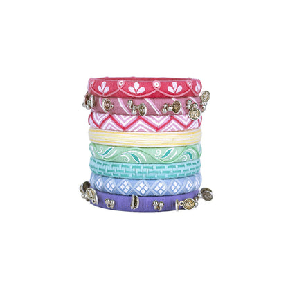 Bhavini Pastel Shade Multicolor Bangle Set