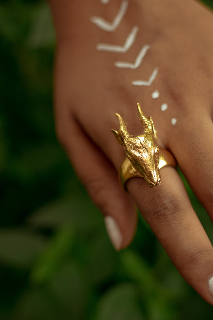 Deer Adjustable Ring