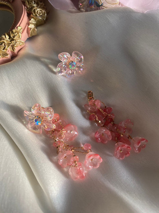 Pink Cherry Blossom Earrings