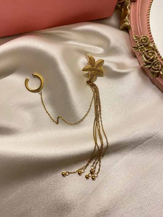 Wishing Star Cuff Earrings