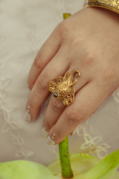 Ganesha Adjustable Ring