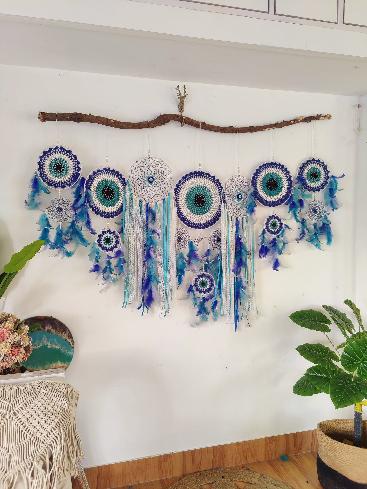 Evil Eye Cluster Dreamcatcher