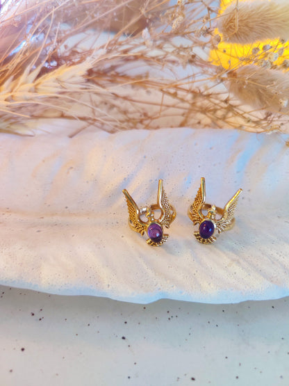 Dragon Amethyst Adjustable Ring