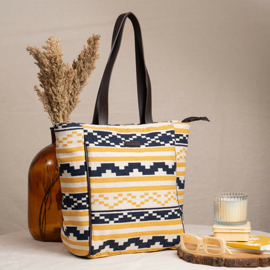 Minion Maze Cotton Jacquard Tote Bag