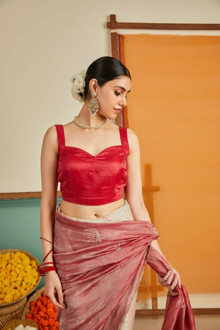 Mogra Red Blouse