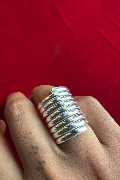 Silver Spiral Ring