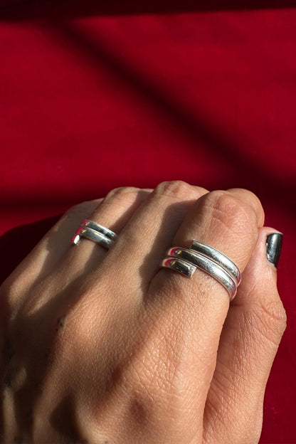 Silver Spiral Ring