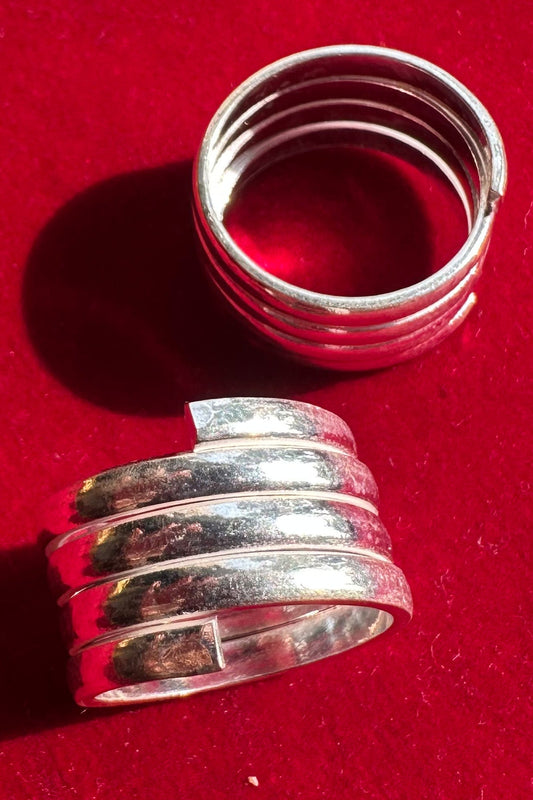 Silver Spiral Ring