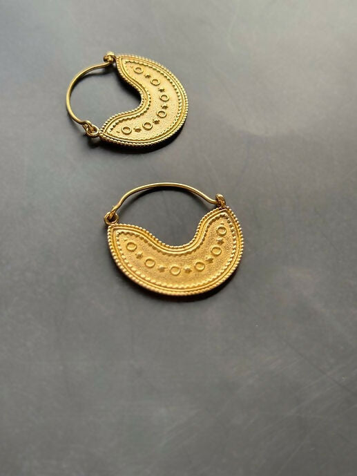 Moonlight Brass Earrings