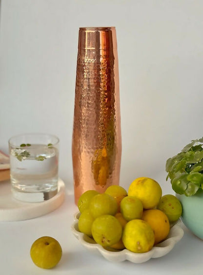 Hand Hammered Copper Bottle Flask