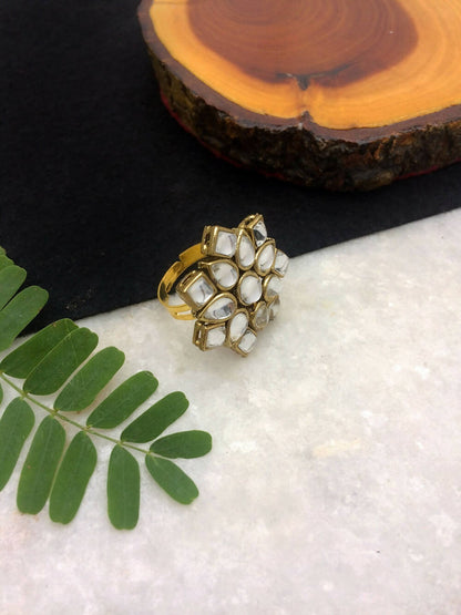 Kundan Mandala Ring