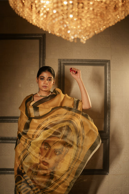 Umrao Jaan Gold Tissue Saree