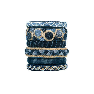 Charismatic Denim Bangle Set