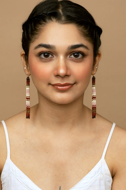 Valerie Shoulder Duster Beaded Earrings