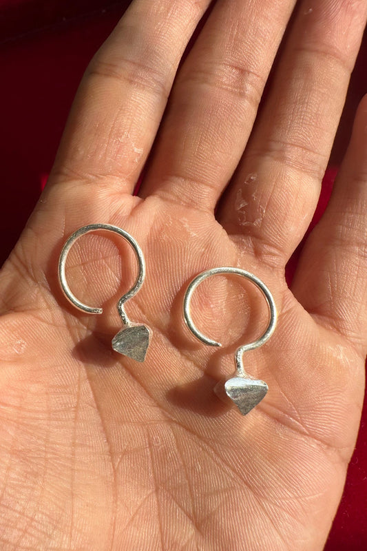 Vedhla Silver Earrings