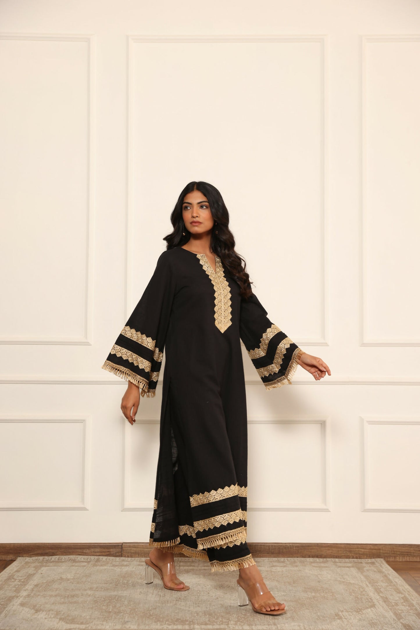 Leela Black Pakistani Suit Set