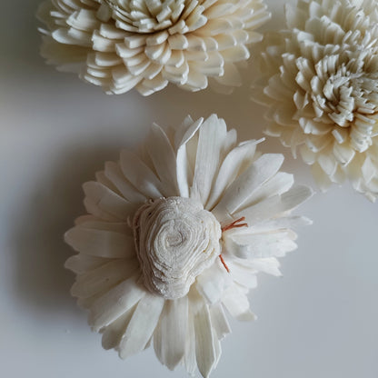 White Wedding Bunch (40 Flowers, Wire Stem included)