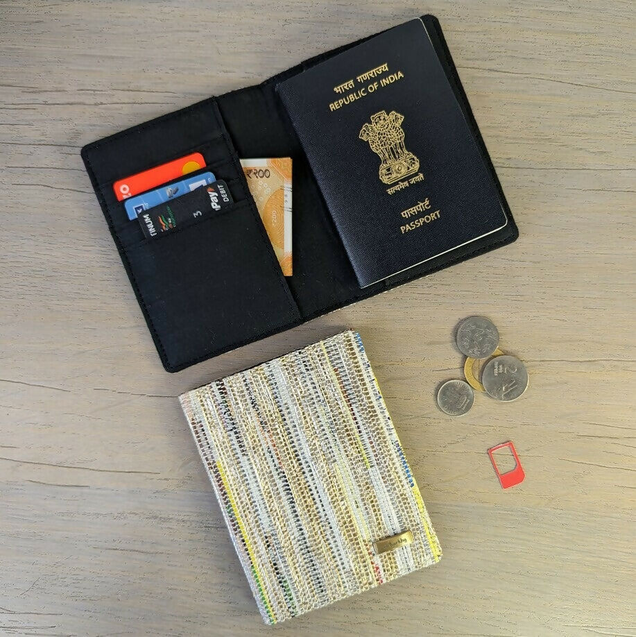 Upcycled Handwoven: Passport Cover