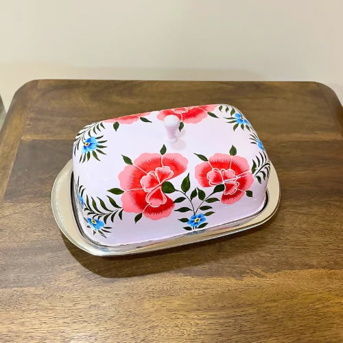 Hand-painted Butter Dish