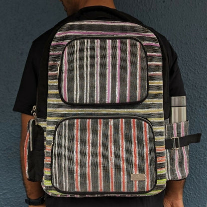 Upcycled Handwoven: The Commuter Backpack