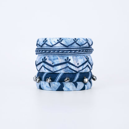 Sabarmati Tie Dye Effect Bangle Set