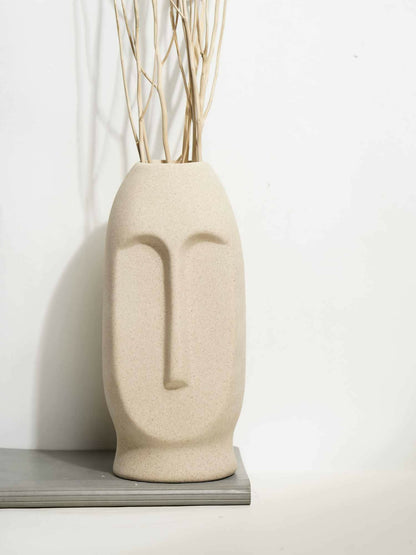 Premium Matte Nordic Face Vase