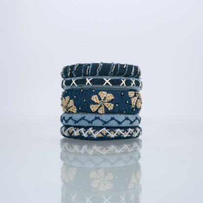 Juliet Denim Bangle Set