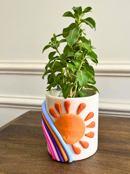 Sunny Days Ceramic Planter