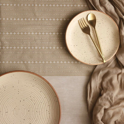 Woven Desert Sand Wipeable & Anti-slip Tablecover - ROUND