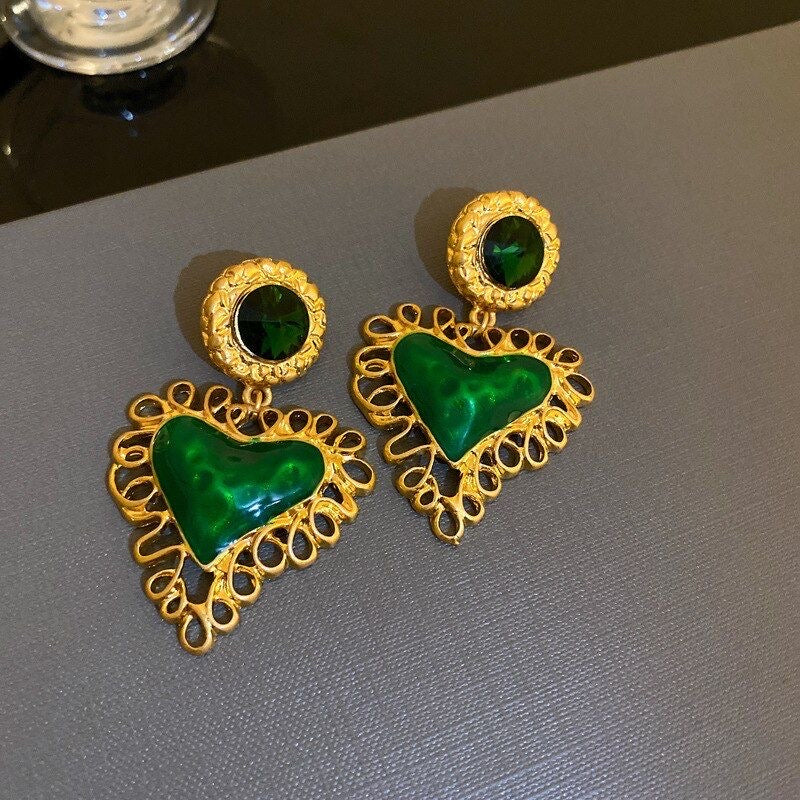 Kemei Heart Drop Earrings