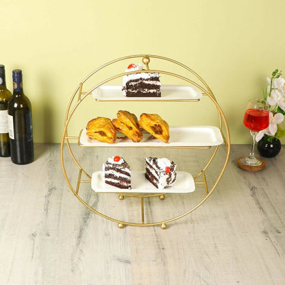 Three Tier Metal Buffet Platter