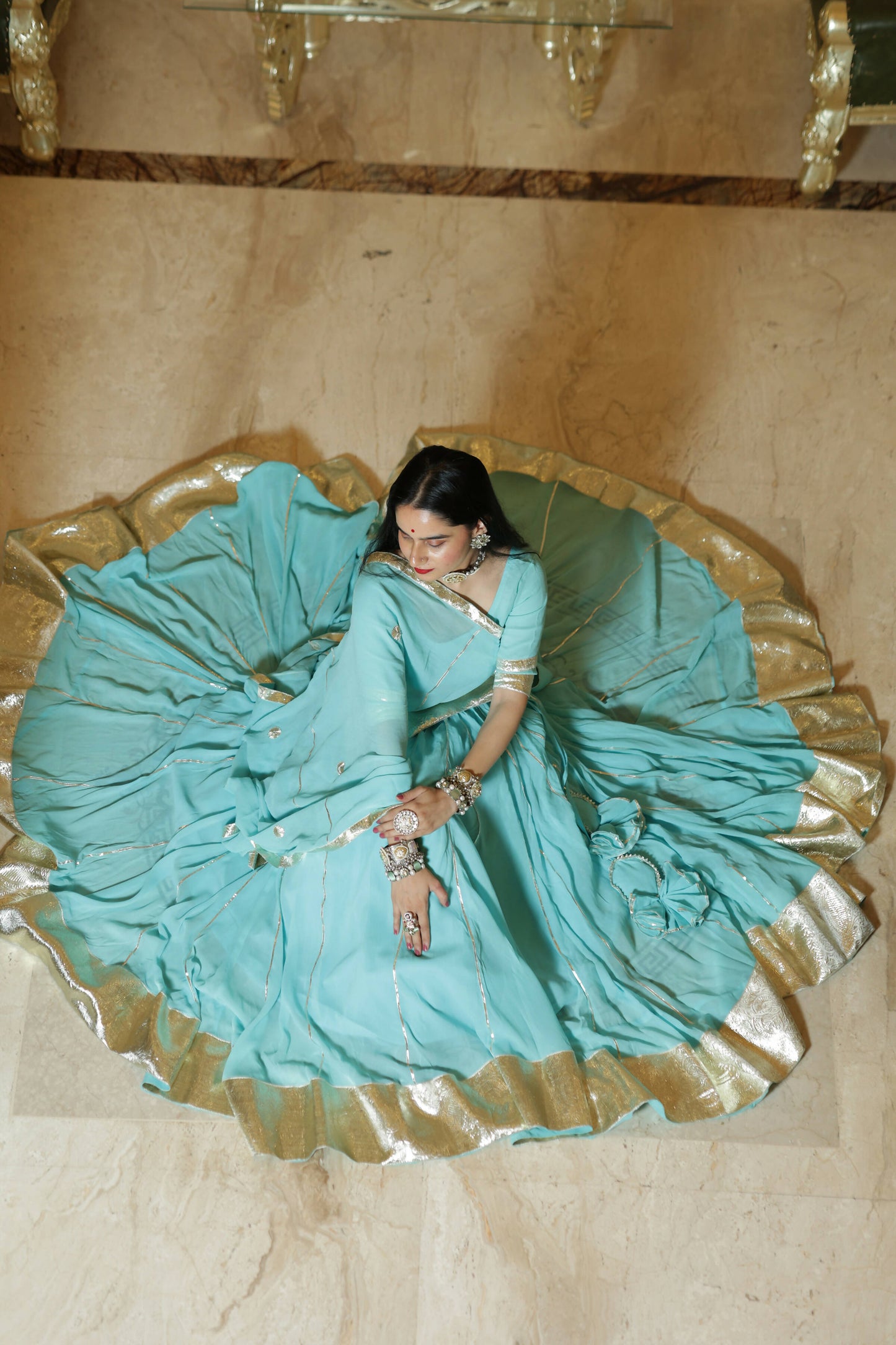 Maithili Blue Lehenga