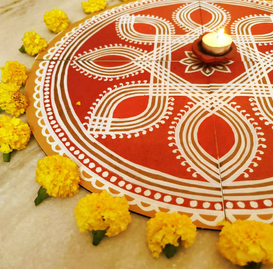 Handpainted Rangoli Bundle - Round shaped