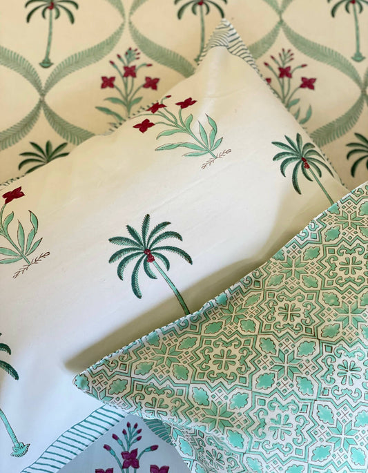 Emerald Mughal Jaal Bedsheet Set