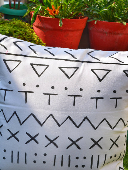 Tribal Handpainted Cushion Cover