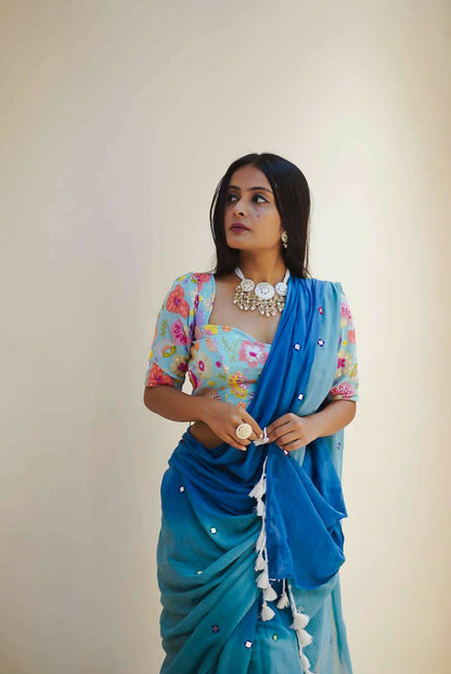 Blue Bee Saree