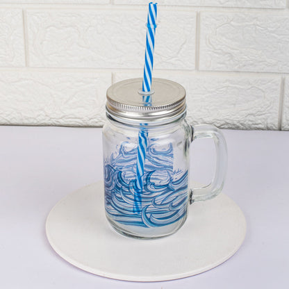 Wondrous Waves Mason Jar