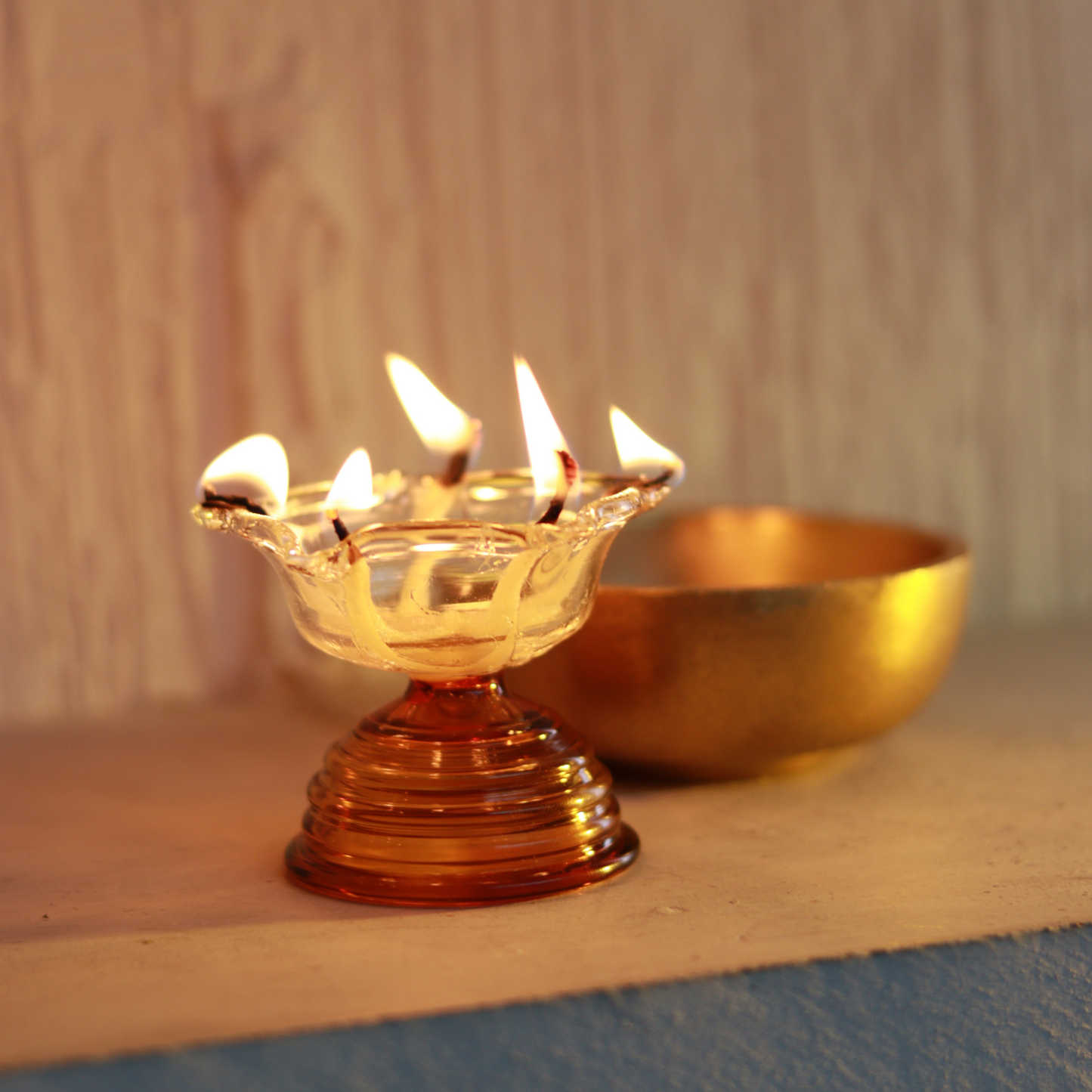 Glass diya outlet for diwali