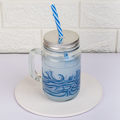 Wondrous Waves Mason Jar