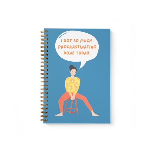 Procrastination Spiral Notebook