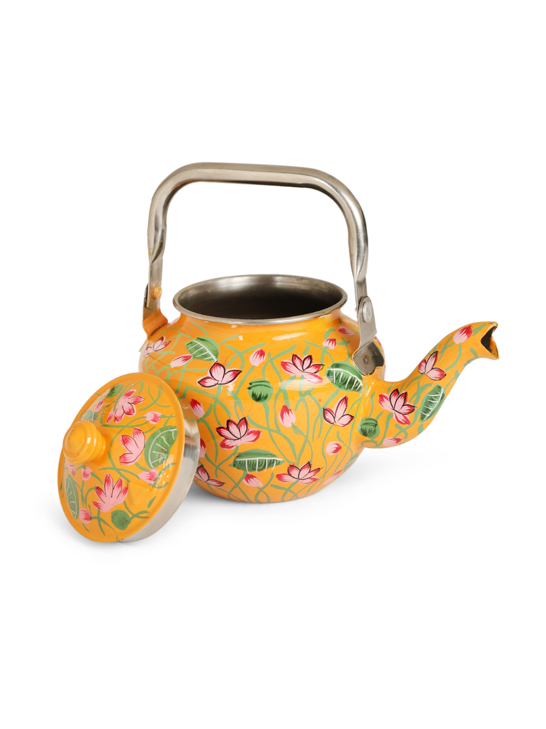 Lotus Pichwai Tea Pot