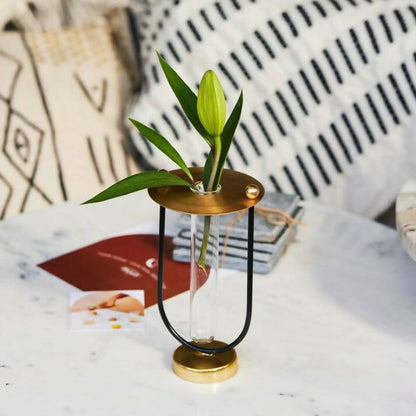 Gold Budvase with Test Tube