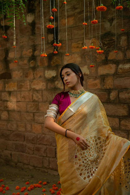 Yellow Inayat Saree