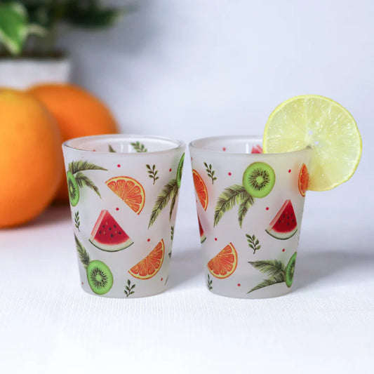 Fruit Fest Frosted Shot Glasses ( Set of 4)