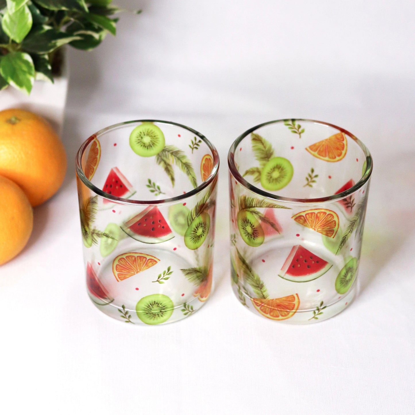 Fruit Fest Beverage Glasses (Set of 2 & 4)