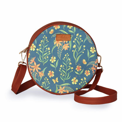 Summer Blossoms Orbit Sling Bag