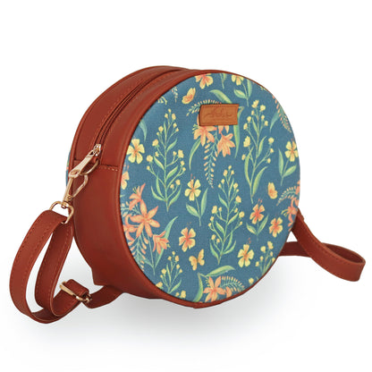 Summer Blossoms Orbit Sling Bag