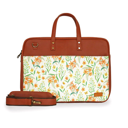 Summer Blossoms Women's Compact Laptop Bag