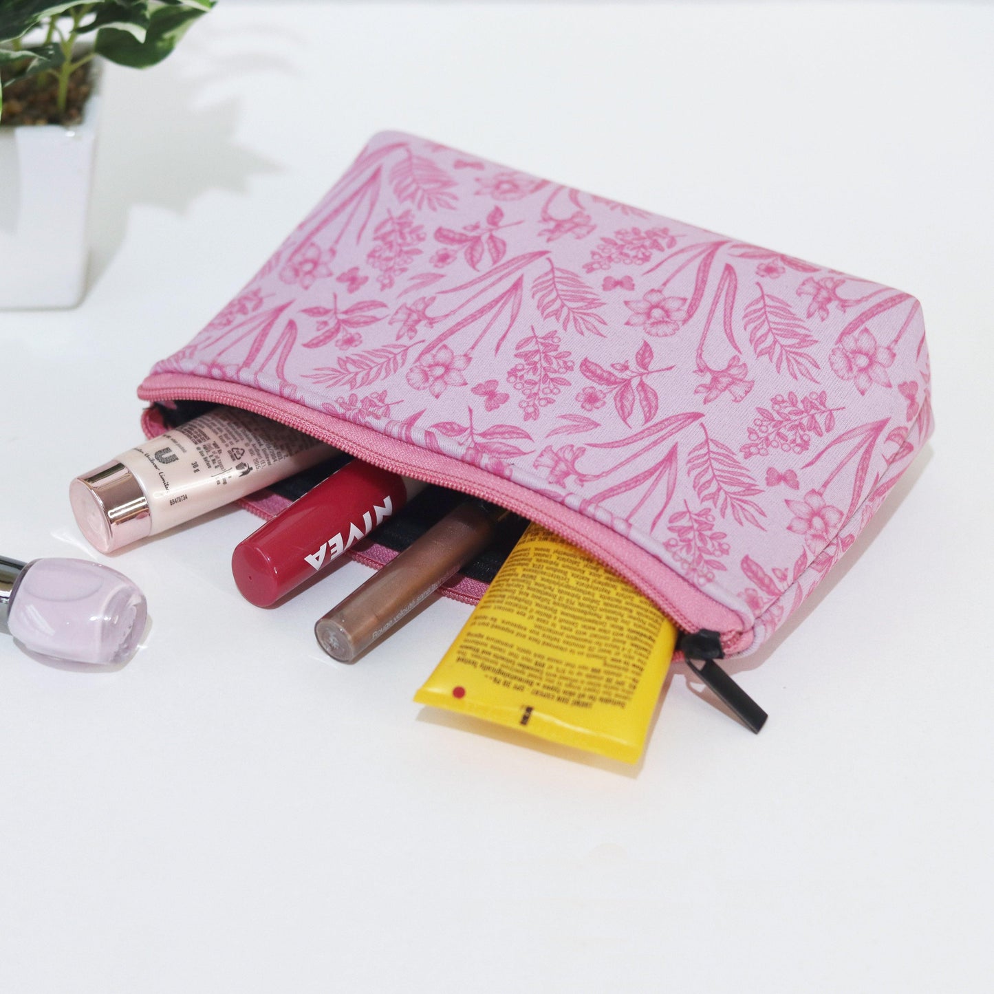 Pink Praises Cosmetic Pouches - Set of 2