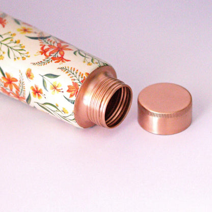 Summer Blossoms Copper bottle